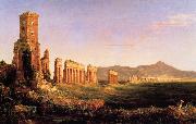 Thomas Cole Aqueduct near Rome oil painting on canvas